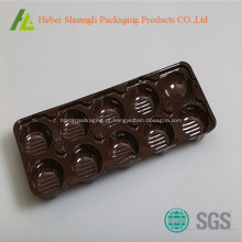 embalagem de plástico bandeja chocolate thermoforming bolha